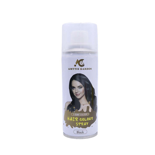 Amytis Garden One-Day Hair Colour Spray Temporary Hair Dye Black