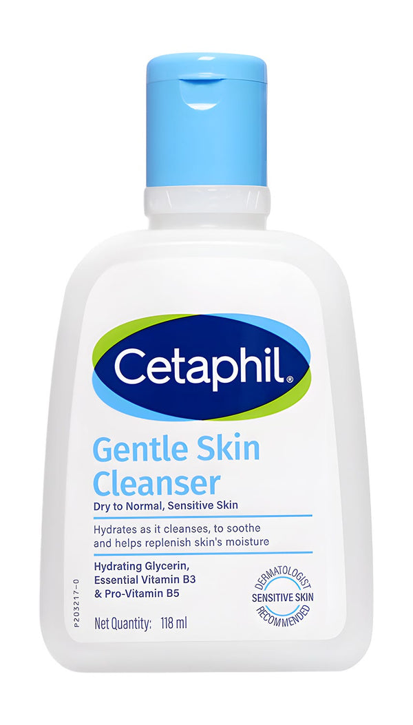 Cetaphil Gentle Skin Cleanser Creamy Facial Wash with Niacinamide and Panthenol, 118 ml