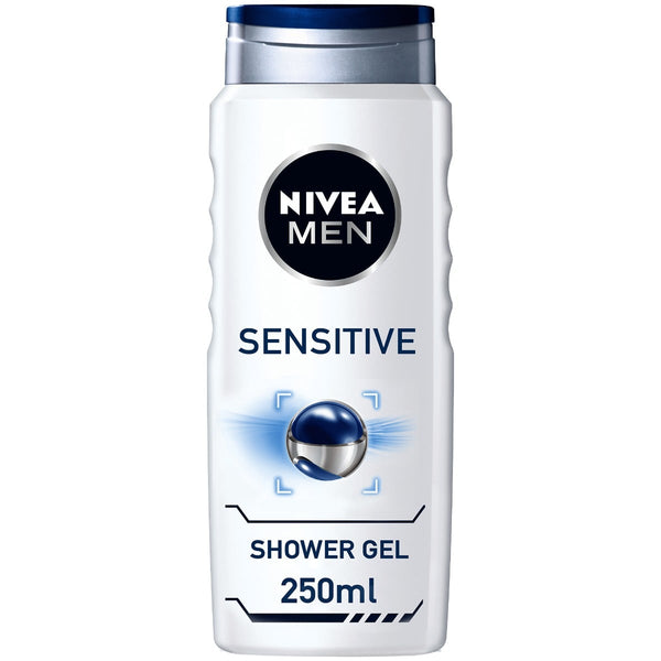 NIVEA Men Sensitive Shower Gel Gentle Cleansing Formula 250ml
