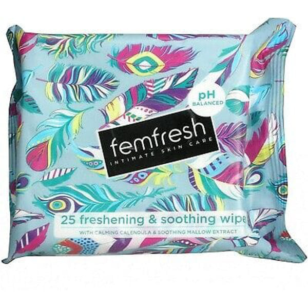 Femfresh Soothing Feminine Wipes Calendula & Mallow Extract 25 Wipes