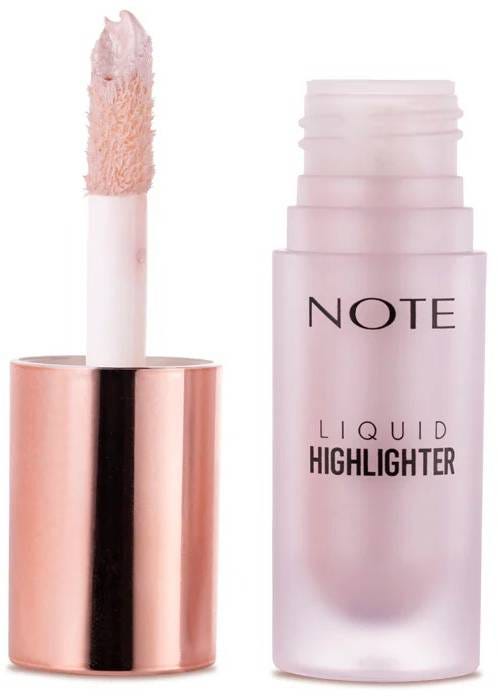 Note Liquid Highlighter Shimmery Finish with Vitamin E, Glycerin and Chamomile Extract, 100