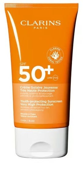 Clarins Sun Body Cream SPF50+ UVA/UVB Protection Light Texture 150 ml