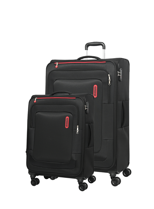 American Tourister Duncan Luggage Set Black with TSA Lock