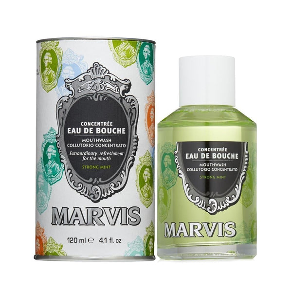 Marvis Strong Mint Mouthwash Concentrate Refreshing Mint Flavor 120ml