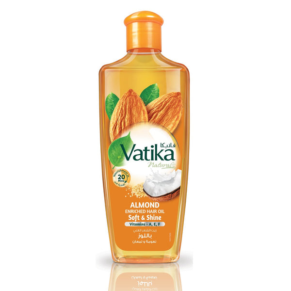 Dabur Vatika Almond Enriched Hair Oil Liquid Nourishing Formula 200 ml