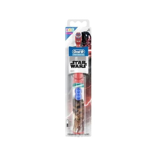Oral-B Star Wars Kids Battery-Powered Toothbrush, Ultra-Soft Bristles, Built-In 2-Minute Timer, Ages 3+