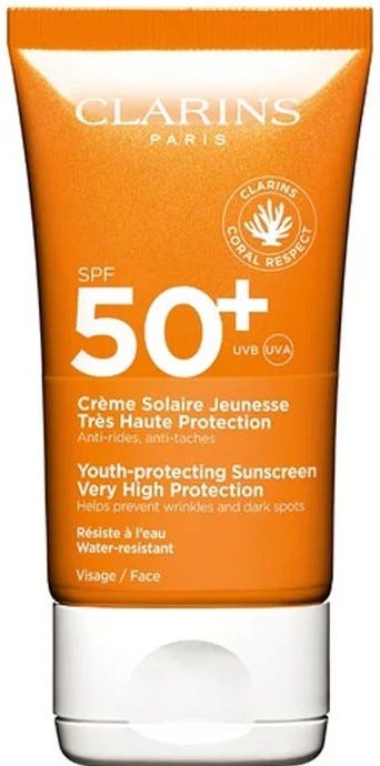 Clarins Face Sunscreen Cream SPF 50+ Matte Finish Water-Resistant 50 ml