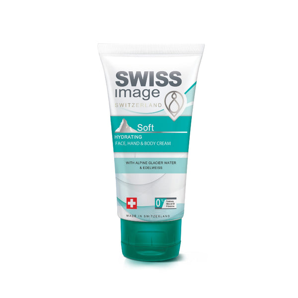 Swiss Image Soft Hydrating Face Hand & Body Cream Alpine Glacier Water Edelweiss 75 ml