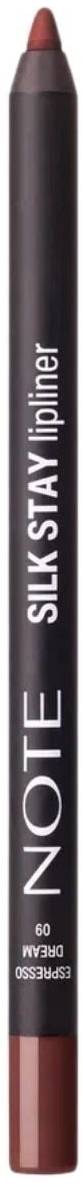 Note Silk Stay Gel Lip Liner, Smudge-Resistant Espresso Dream 09