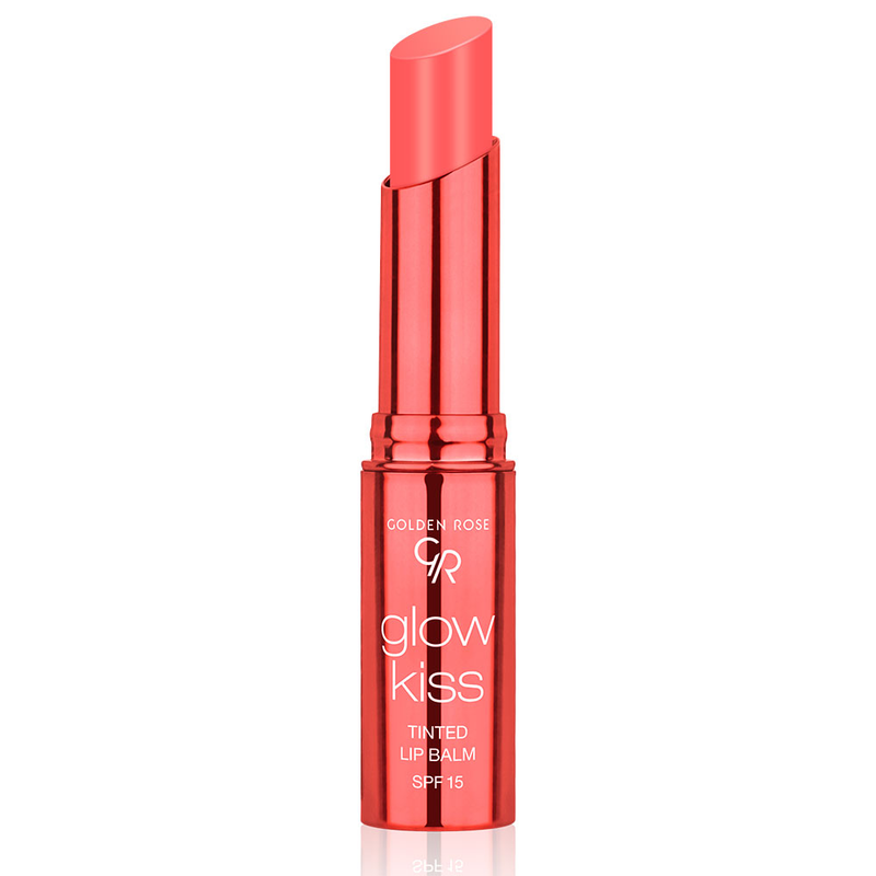Golden Rose Glow Kiss Tinted Lip Balm SPF 15 Peach Shake 04