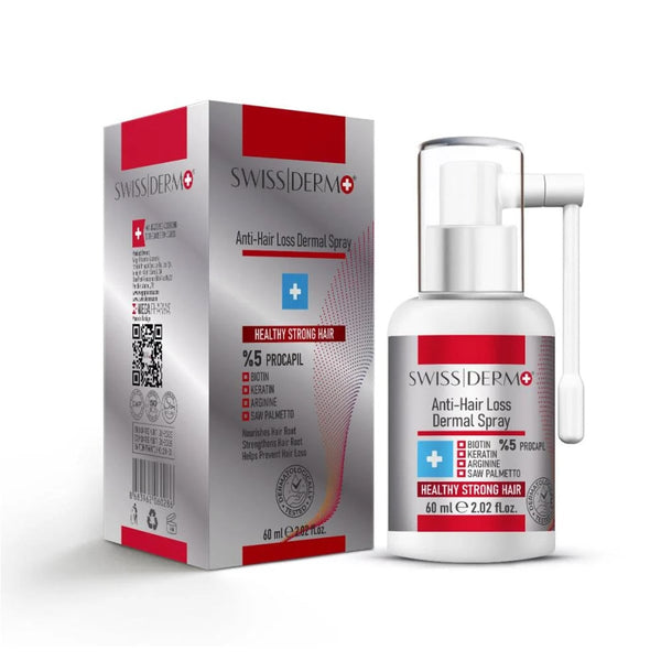 Swiss Dermo Hair Nourishing Scalp Spray 5% Procapil Biotin Keratin Arginine Saw Palmetto 60 ml