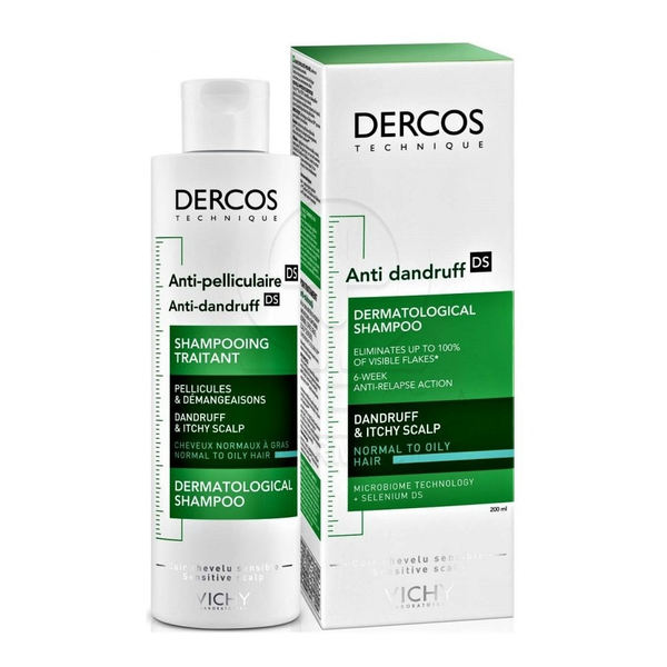 Vichy Dercos Shampoo Scalp Cleansing Care For Normal To Oily Hair