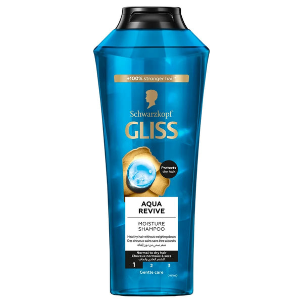 Gliss Aqua Revive Moisture Shampoo Hydrating Strengthening Formula 400 ml