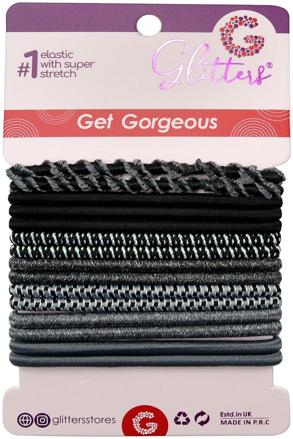 Glitters Trendy Stylish Glitter Hair Ties Stretchy Elastics