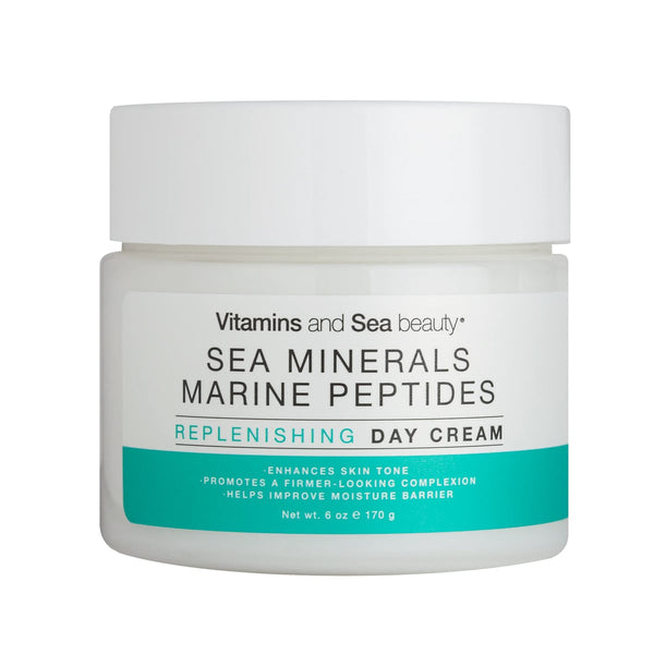 Sea Beauty Day Cream Marine Peptides Hyaluronic Acid Lightweight Moisturizer 170 g