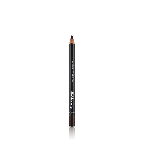 Flormar Eyeliner Pencil Waterproof Vitamin E, C & Jojoba Oil Black #106