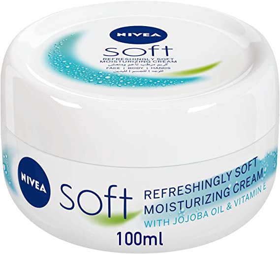 NIVEA Soft Moisturising Cream, Lightweight Hydration, Fresh Fragrance