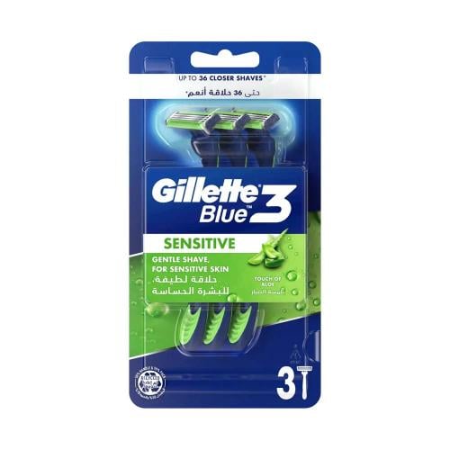 Gillette Blue3 Champion League Disposable Razor with Moving Head and Moisturizing Strip
