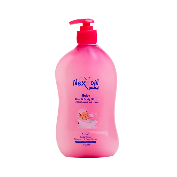 Nexton Baby Hair and Body Wash 3 in 1 Gentle Hydrating Formula 500ml