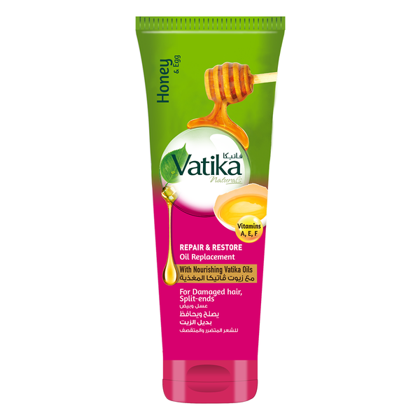 Vatika Naturals Repair & Restore Oil Replacement Liquid Garlic Marrow Castor 300 ml