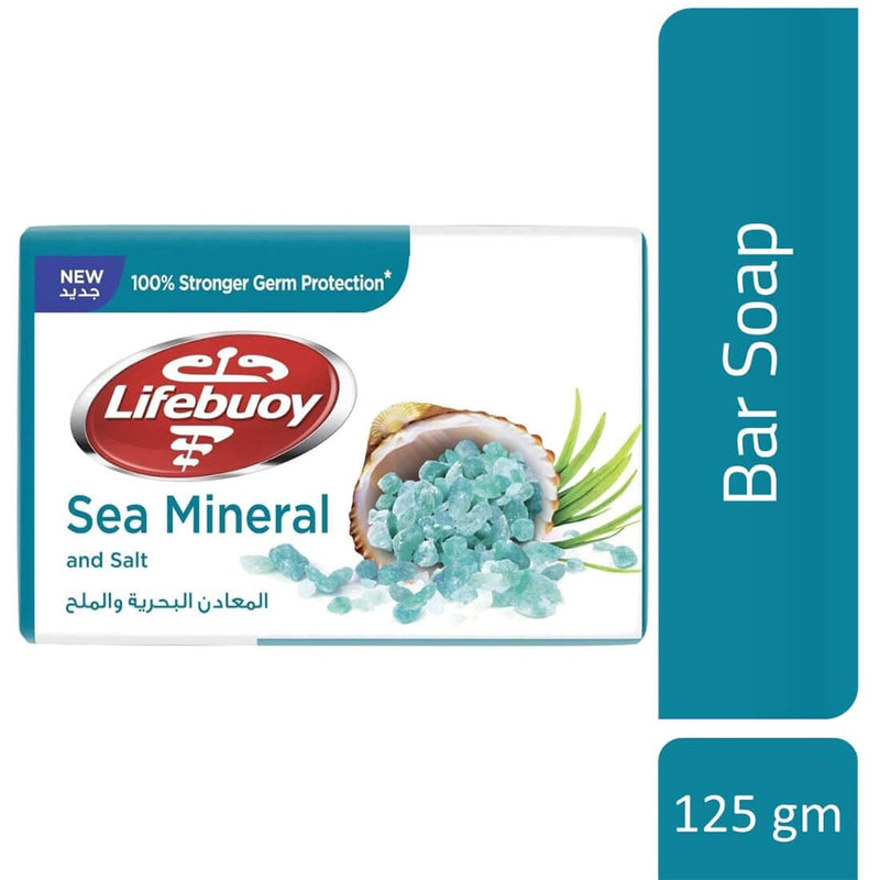 Lifebuoy Sea Mineral & Salt Bar Soap Refreshing Cleansing 125 g