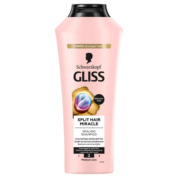 Schwarzkopf Gliss Split Hair Miracle Shampoo Silicone-Free Keratin Panthenol 400 ml