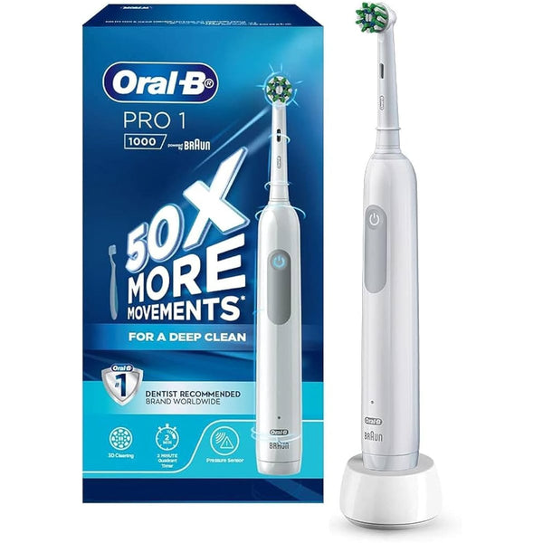Oral-B Pro 1 1000 Electric Toothbrush 3D Cleaning Pressure Sensor D305.513.1