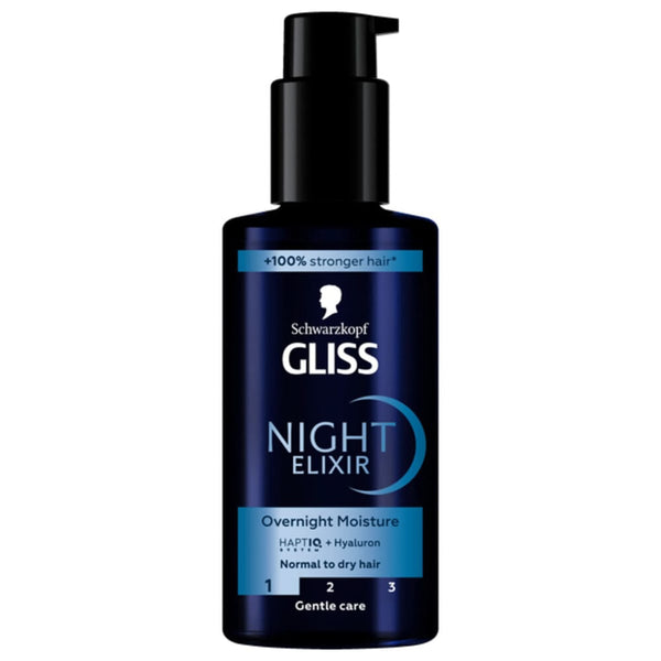 Gliss Night Elixir Overnight Repair Hair Serum Moisture Lock Formula 100 ml