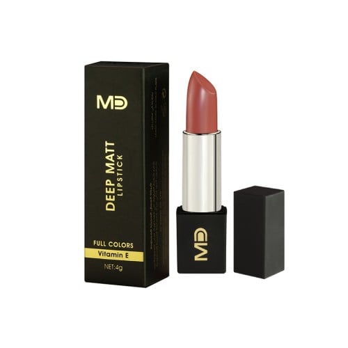 MD Deep Matte Lipstick L007 Intense Color Velvety Finish 4g