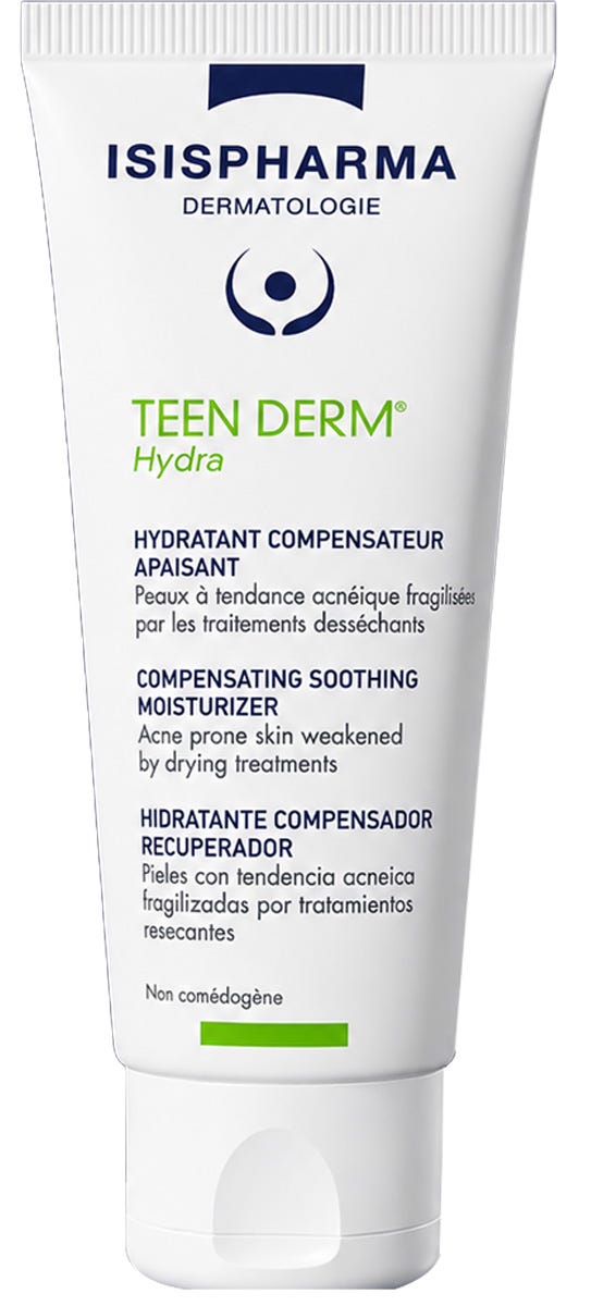 Isispharma Teen Derm Hydra Soothing Moisturizer Cream Cocoa Butter 40 ml