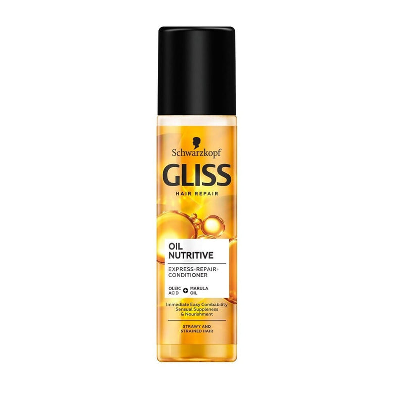 Gliss 7 Seconds Express Repair Treatment Nutritive Oil, Oleic Acid & Marula Oil, 200 ml