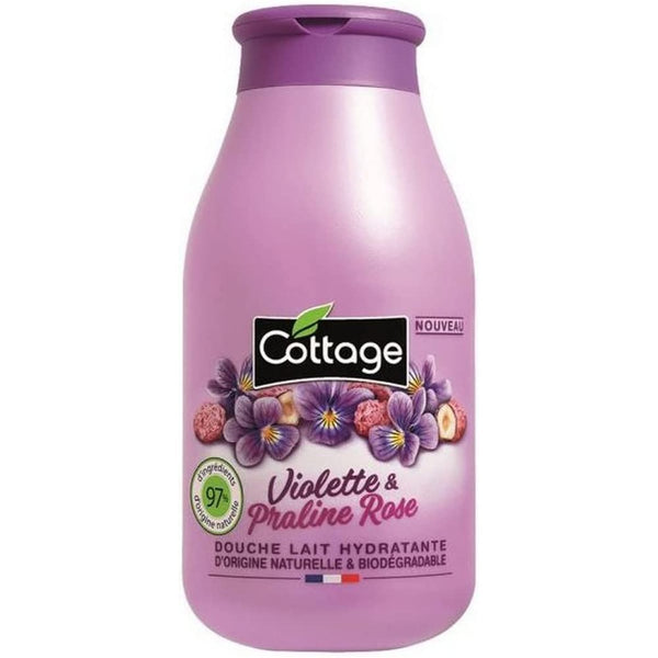 Cottage Moisturizing Shower Milk, pH-Neutral Formula, Black Cherry & Pistachio, 250 ml