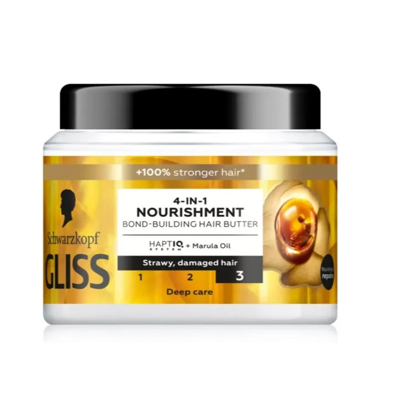 GLISS 4-In-1 Protein Hair Mask with Shea Butter for Dry Hair, 400 ml
