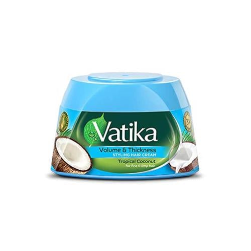 Vatika Hair Volume & Thickness Cream Leave-In Tropical Coconut Extract 210ml