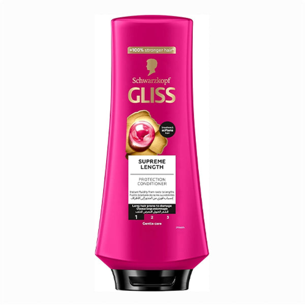 Gliss Supreme Length Conditioner Nourishing Formula Hydrolyzed Keratin Argan Oil 360 ml
