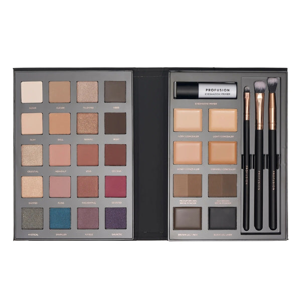Profusion Cosmetics Pro Eyes Professional Eye Makeup Kit, 32 Piece