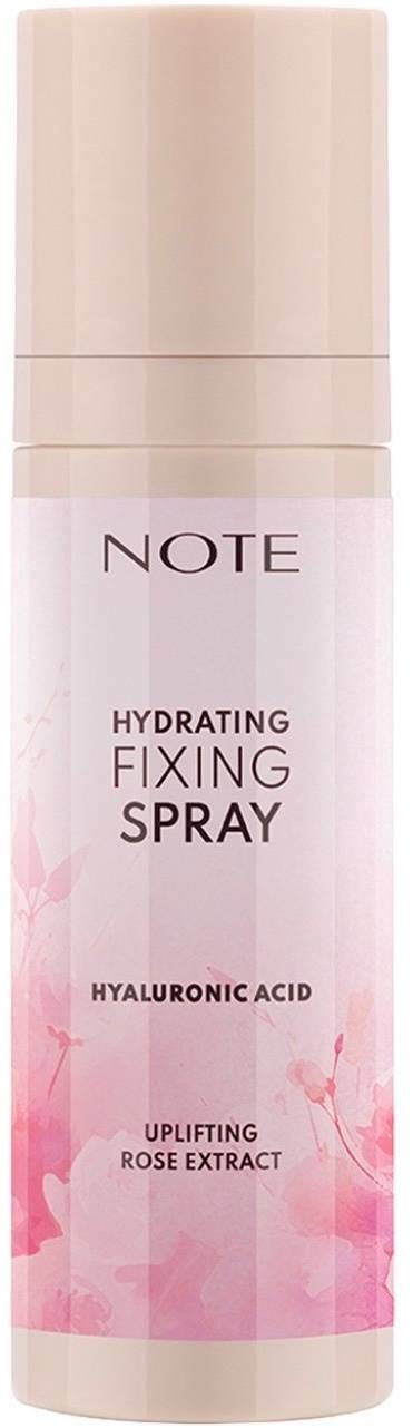 NOTE Hydrating Fixing Spray Liquid Satin Finish Rose