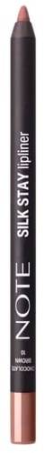 Note Silk Stay Lipliner Gel Pencil Long-Lasting Water-Resistant Chocolate Brown 10
