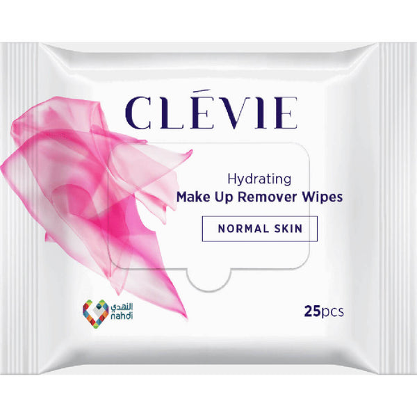 Clevie Makeup Remover Wipes Hydrating Normal Skin 25 Pieces