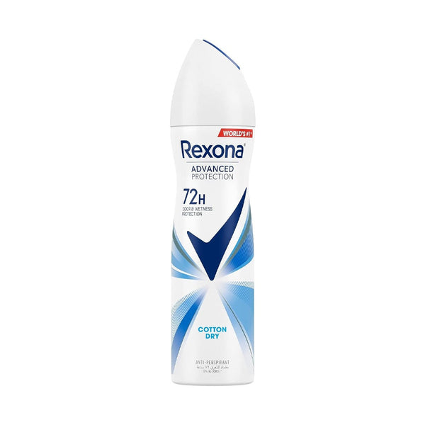 Rexona Advanced Protection Dry Cotton Deodorant Spray Sweat & Odor Protection 150 ml