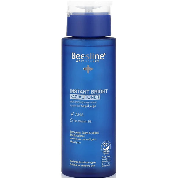 Beesline Instant Bright Facial Toner AHA Pro Vitamin B5 Rose Water 200 ml