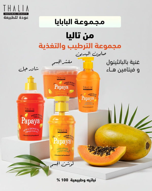 Thalia Cocktail Papaya Shower Gel Refreshing Moisturizing Formula 400 ml