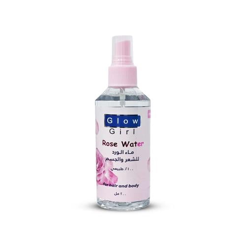 Glow Girl Rose Water Hair & Body Mist Moisturizing Soothing Formula 200 ml
