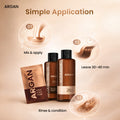 ARGAN COLORING OIL Hair Color Cream Kit Argan Oil Dark Brown 3.0 75 ml