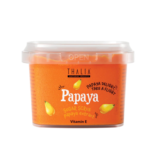 Thalia Papaya Cocktail Sugar Body Scrub with Papaya Extract, 300 g
