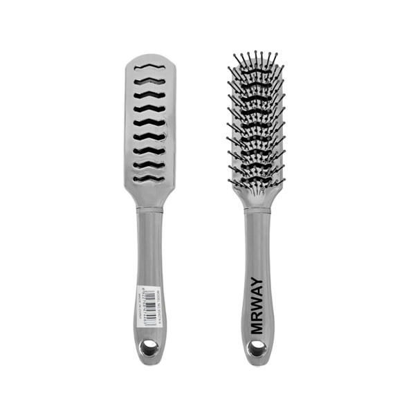 Marwai Detangling Hairbrush Flexible Bristles Silver