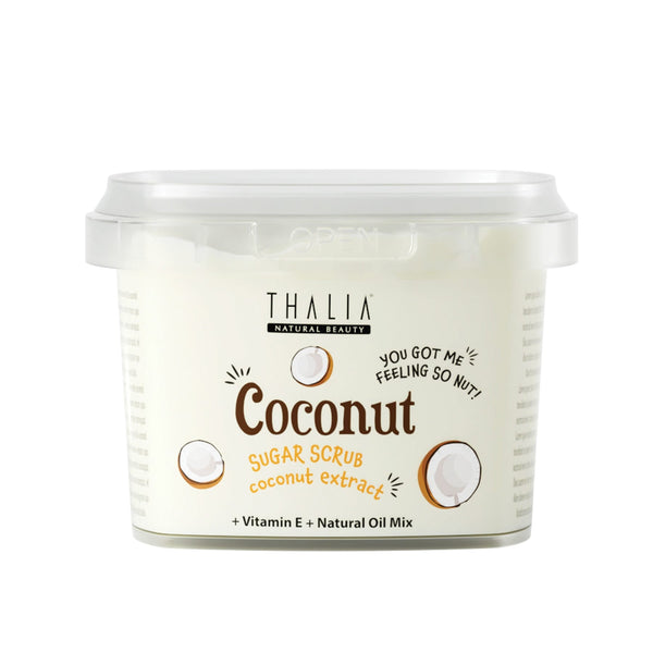 Thalia Coconut Sugar Scrub Exfoliating Body Scrub with Coconut Extract 300 g