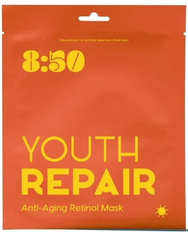 Eightfifty Youth Repair Retinol Face Sheet Mask with Niacinamide, 25 ml