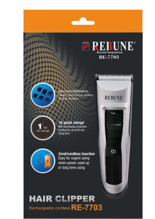 Rebune Rechargeable Shaver RE7703 Wet and Dry Electric Shaver