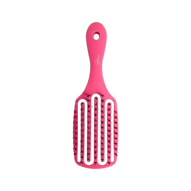 Glitters Hairbrush 2 Styles Italian Design Flexible Bristles #HBG235